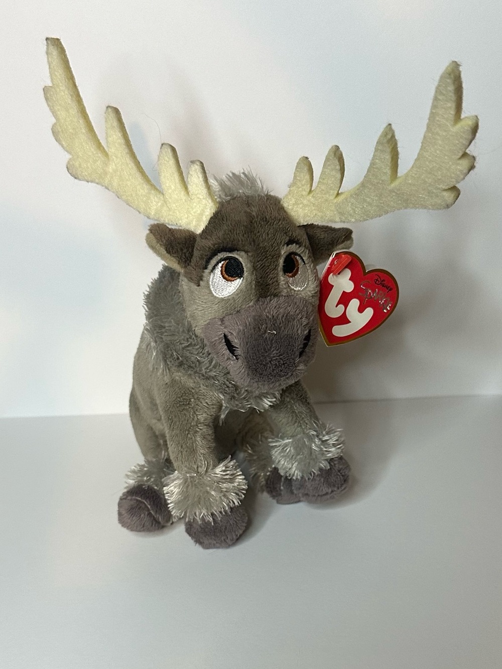 Disney Frozen Sven Sparkle Reindeer Plush Ty Beanie Baby